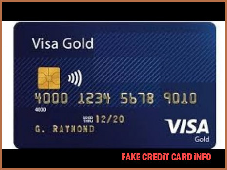 visa credit card information
